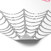 Roze Baby brouwt Halloween Baby shower Welkom Poster (Hoek)