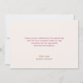 Roze Baby Carriage Baby shower Bedankkaart (Achterkant)