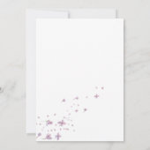 Roze Baby Carriage Baby shower Kaart (Achterkant)