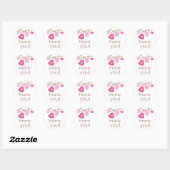 Roze Baby Clothesline Dank u wel sticker (Vel)