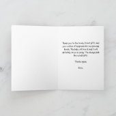 Roze Baby Dank u kaart (Binnen)