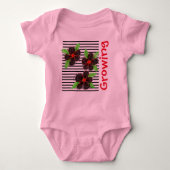 Roze Baby Designer Outfit Romper (Voorkant)