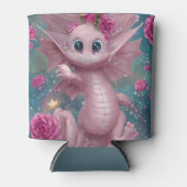 Roze Baby Dragon Blikjeskoeler (Voorkant)