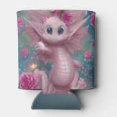 Roze Baby Dragon Blikjeskoeler (Achterkant)