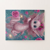 Roze Baby Dragon Legpuzzel (Horizontaal)