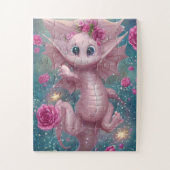 Roze Baby Dragon Legpuzzel (Verticaal)