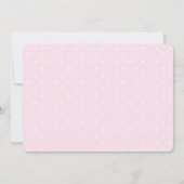 Roze Baby Elephant and Rozen Border Baby shower Kaart (Achterkant)