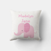 Roze Baby Elephant Persoonlijke Kussens (Achterkant)