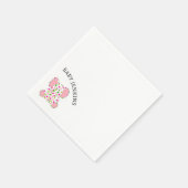 Roze Baby Elephant Servet (Hoek)