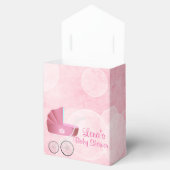  roze Baby en draagtentrommen Bedankdoosjes (Geopend)