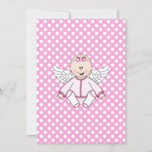 Roze Baby flesdouche Kaart (Achterkant)