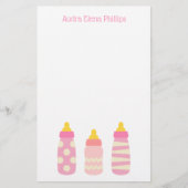 Roze Baby flesjes, aangepast bakkerij (Voorkant)