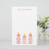 Roze Baby flesjes, aangepast bakkerij (Staand voorkant)