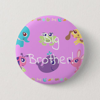roze baby girl baby shower ronde button 5,7 cm