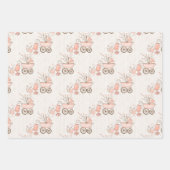 Roze baby Girl Carriage en Speys Inpakpapier Vel (Voorkant 2)