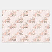 Roze baby Girl Carriage en Speys Inpakpapier Vel (Voorkant 2)