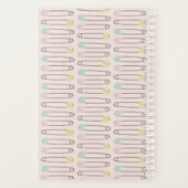 Roze baby Girl Diaper over zwangerschap Planner (Achterkant)