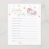 Roze Baby Girl Eenhoorn Wensen voor Baby (Voorkant)