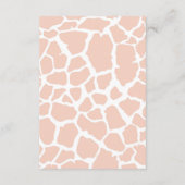 Roze Baby Girl Giraffe Books for Baby Informatiekaartje (Achterkant)