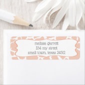 Roze Baby Girl Giraffe Etiket (Insitu)