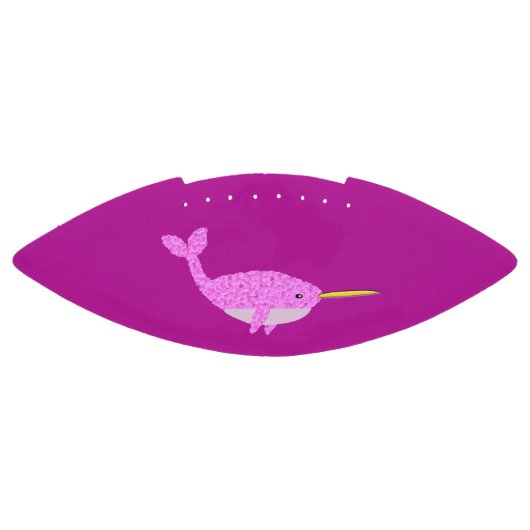  Roze Baby Girl Narwhal American Football (Paneel)