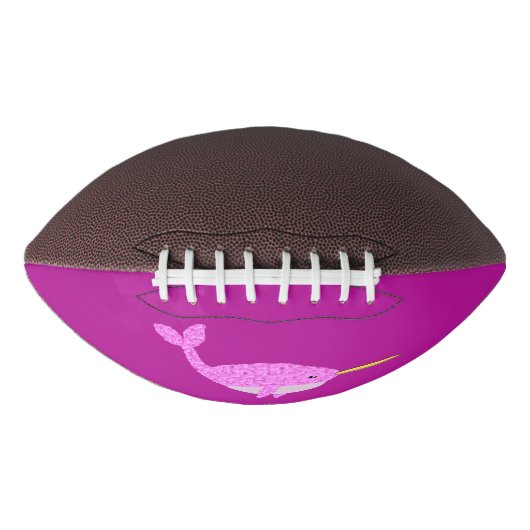  Roze Baby Girl Narwhal American Football (Voorkant)