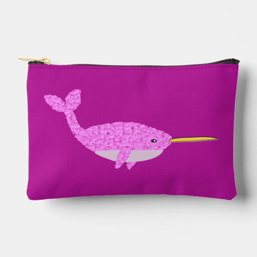 Roze Baby Girl Narwhal Etui (Voorkant)