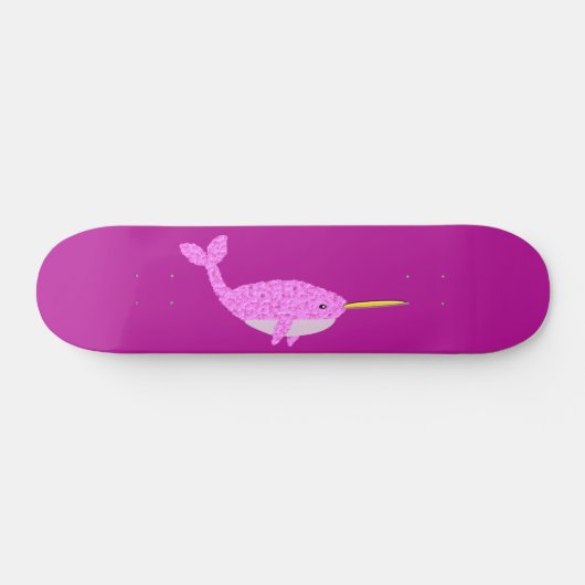  Roze Baby Girl Narwhal Persoonlijk Skateboard (Horizontaal)