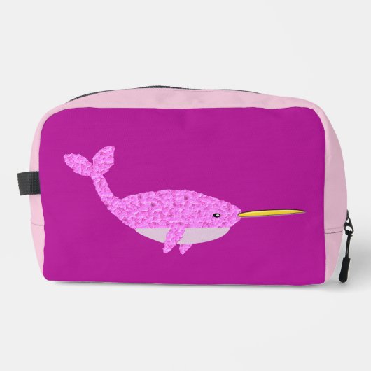  Roze Baby Girl Narwhal Toilettasje (Voorkant)