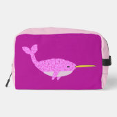  Roze Baby Girl Narwhal Toilettasje (Achterkant)