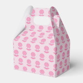Roze Baby Girl Oyster shell en Pearl Baby shower Bedankdoosjes (Achterkant)