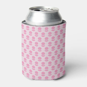 Roze Baby Girl Oyster shell en Pearl Patterned Blikjeskoeler