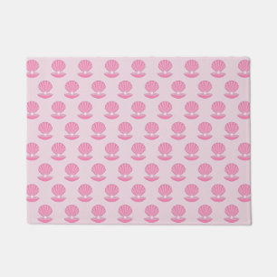 Roze Baby Girl Oyster shell en Pearl Patterned Deurmat