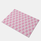 Roze Baby Girl Oyster shell en Pearl Patterned Deurmat (Schuin)