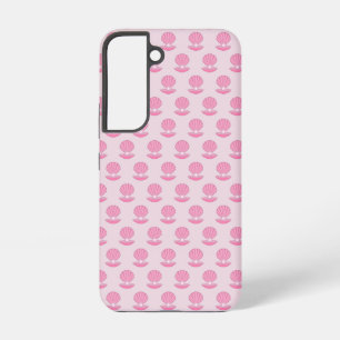 Roze Baby Girl Oyster shell en Pearl Patterned Samsung Galaxy Hoesje