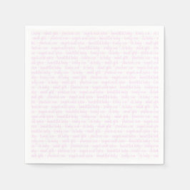 Roze Baby Girl Servet