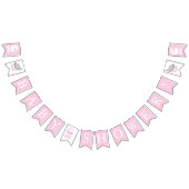 Roze 👶 Baby Girl Shower Vlaggetjes (Alle)