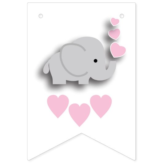 Roze 👶 Baby Girl Shower Vlaggetjes (Tweede vlag)