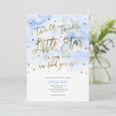 Roze, Baby Girl, Twinkle kleine sterretjes, Baby s Kaart (Staand voorkant)