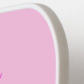  Roze Baby Girl Unicorn Aangepaste naam Pickleball Paddle (Links Detail)