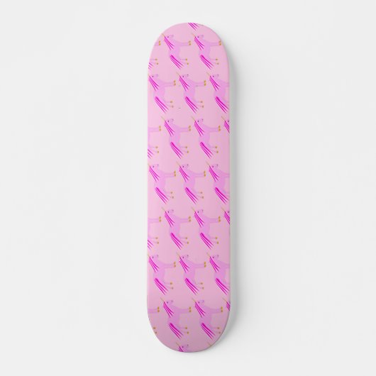  Roze Baby Girl Unicorn gepatterd Persoonlijk Skateboard (Voorkant)