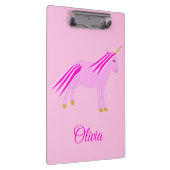  Roze Baby Girl Unicorn Klembord (Rechts)