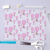Roze Baby Heet Lucht Ballonnen Tissuepapier (Craft)