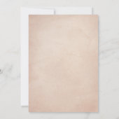 Roze Baby heks Halloween Baby shower Kaart (Achterkant)