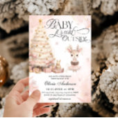 Roze Baby Herten Baby het is koud buiten Baby show Kaart