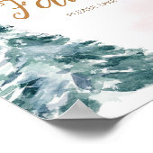 Roze Baby Het is koud buiten eten Poster (Hoek)