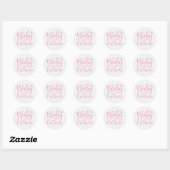 Roze Baby Het is koud buiten Stickers (Vel)