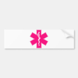 Roze Baby Hot Nurse EMS Ster van leven Bumpersticker