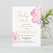 Roze Baby in Bloei Kaart (Staand voorkant)