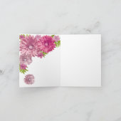 Roze Baby in Bloom Blank Inside Dank u Notities (Binnen)